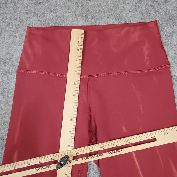 Lululemon Leggings Womens 6 Wunder Train High Rise 25" Sun Bleached Wash Merlot - Picture 3 of 9